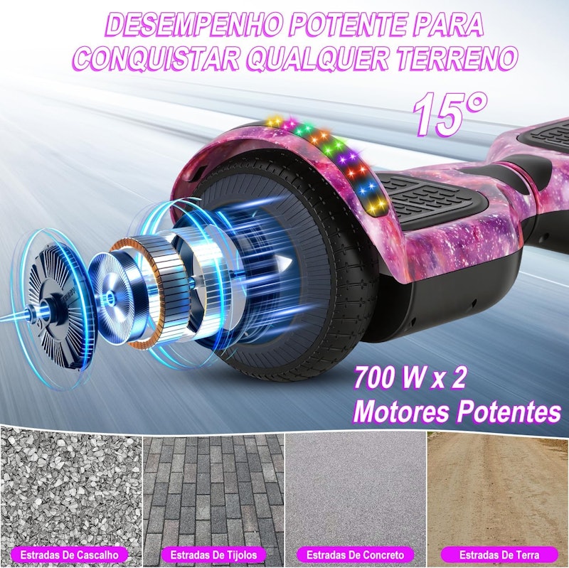 Hoverboard Adulto e Infantil com 350 W VentoEco 4