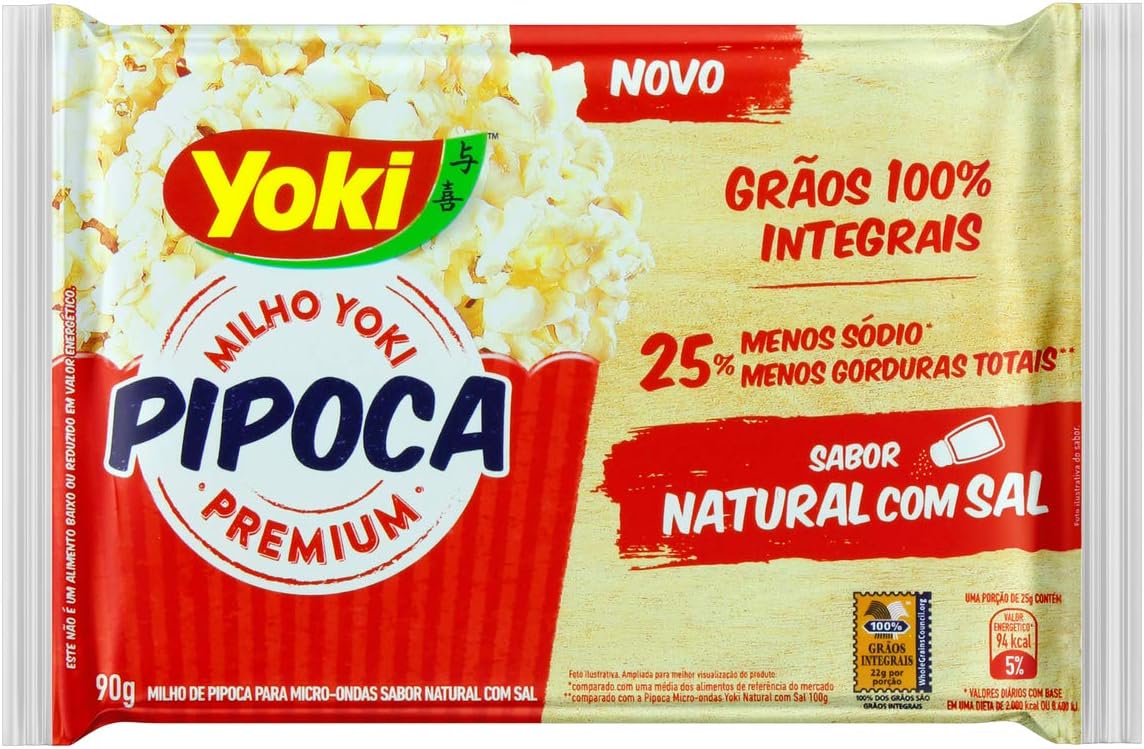 Pipoca Micro-Ondas Premium Natural com Sal 1