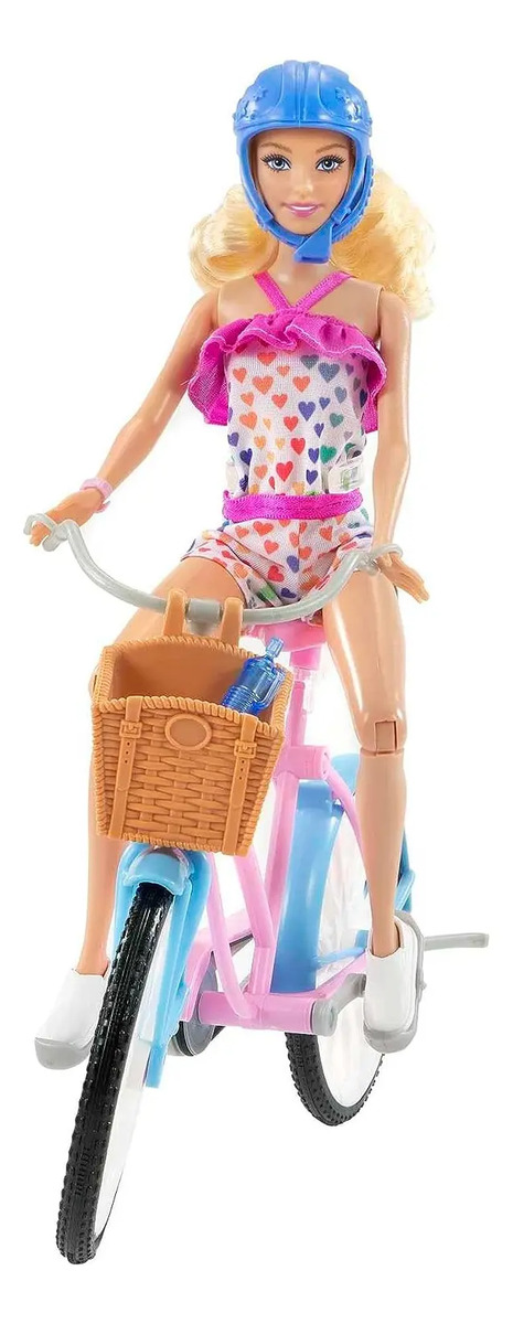 Barbie Conjunto de Brinquedo Bicicleta com Boneca 2