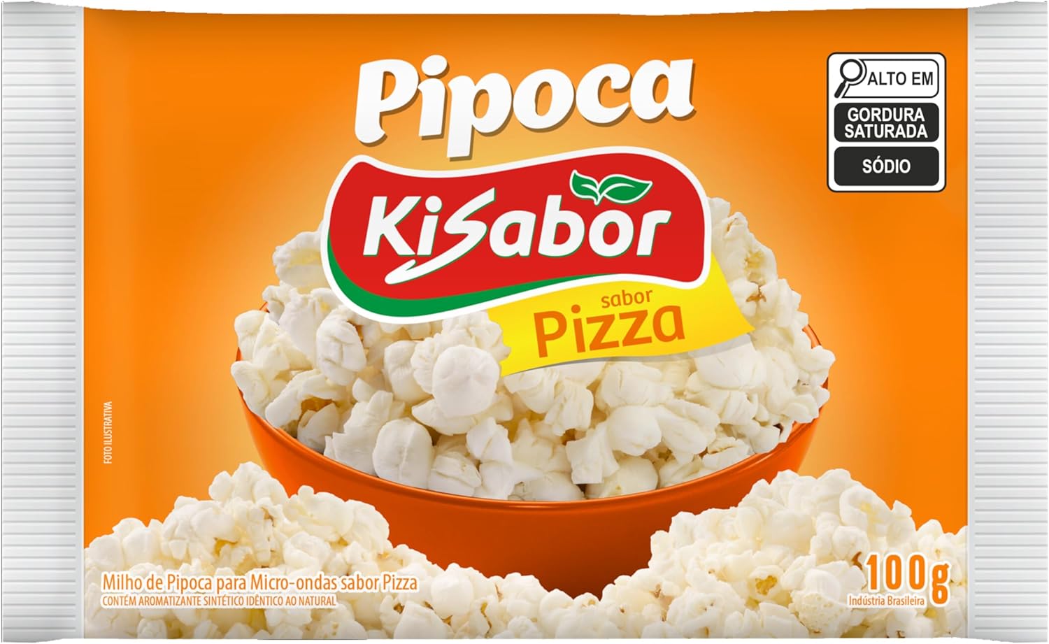 Pipoca para Micro-Ondas Pizza 1
