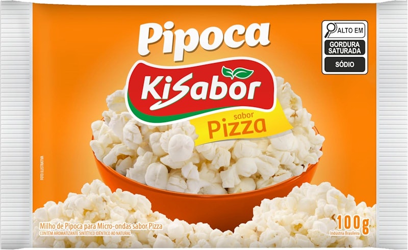 Pipoca para Micro-Ondas Pizza 1