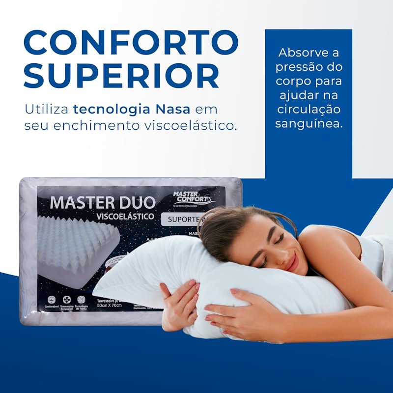 Travesseiro Nasa Master Duo Suporte Alto 2