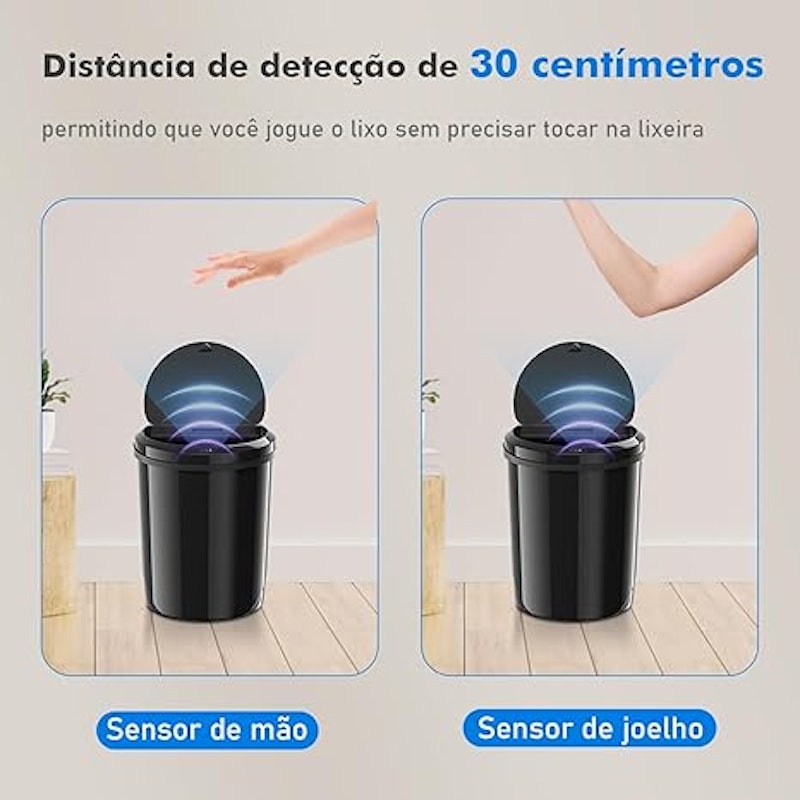 Lixeira Inteligente com Sensor Plus 3