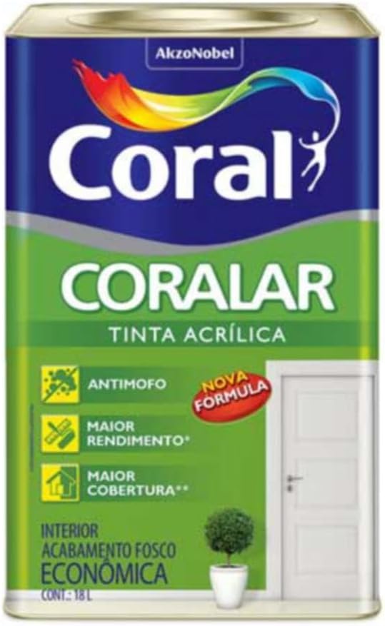 Tinta Acrílica Coralar Gelo 18 L 1