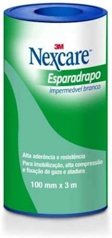 Esparadrapo Impermeável Nexcare Branco 100 mm x 3 m 1