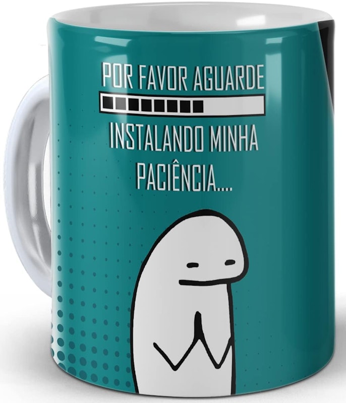 Caneca Flork Meme Instalando Minha Paciência 2