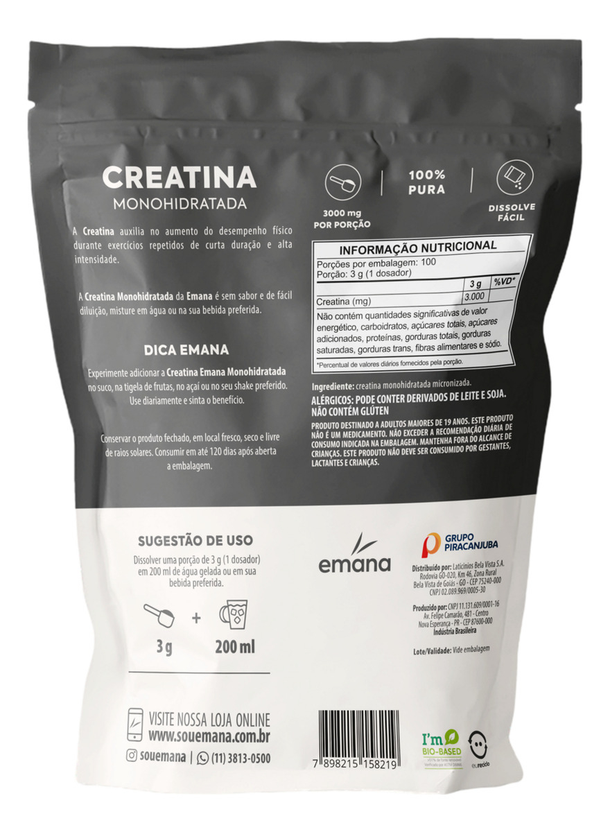 Creatina Monohidratada Emana 2