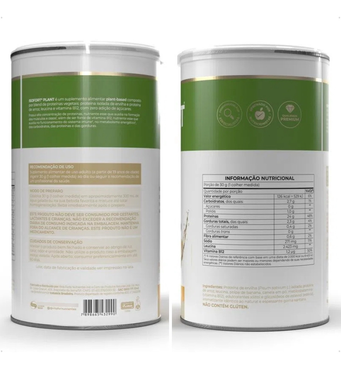 Isofort Plant Banana com Canela 2