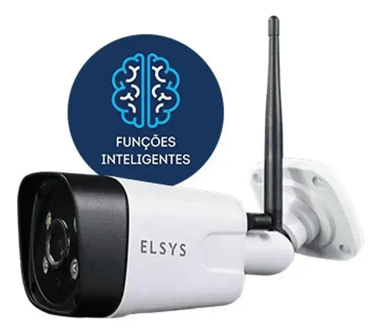 Câmera Fixa Externa Inteligente Wi-Fi e Full HD Elsys 2