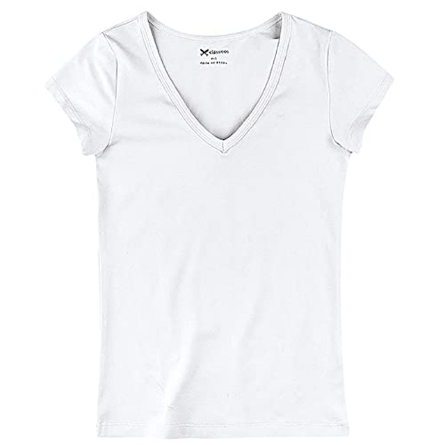 Camiseta Feminina Hering Básica Gola V 3