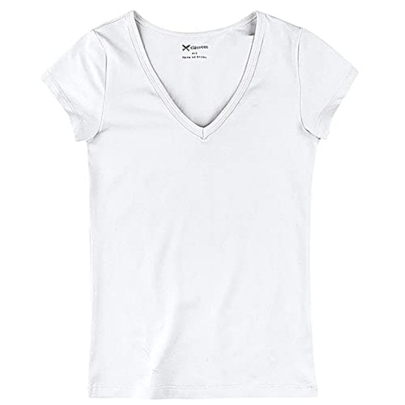 Camiseta Feminina Hering Básica Gola V 3