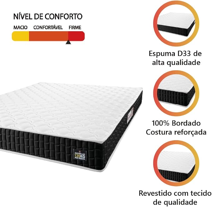 Colchão Casal Espuma D33 New Millenium 3