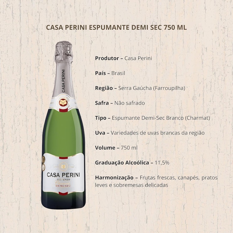 Espumante Demi-Sec Casa Perini 5