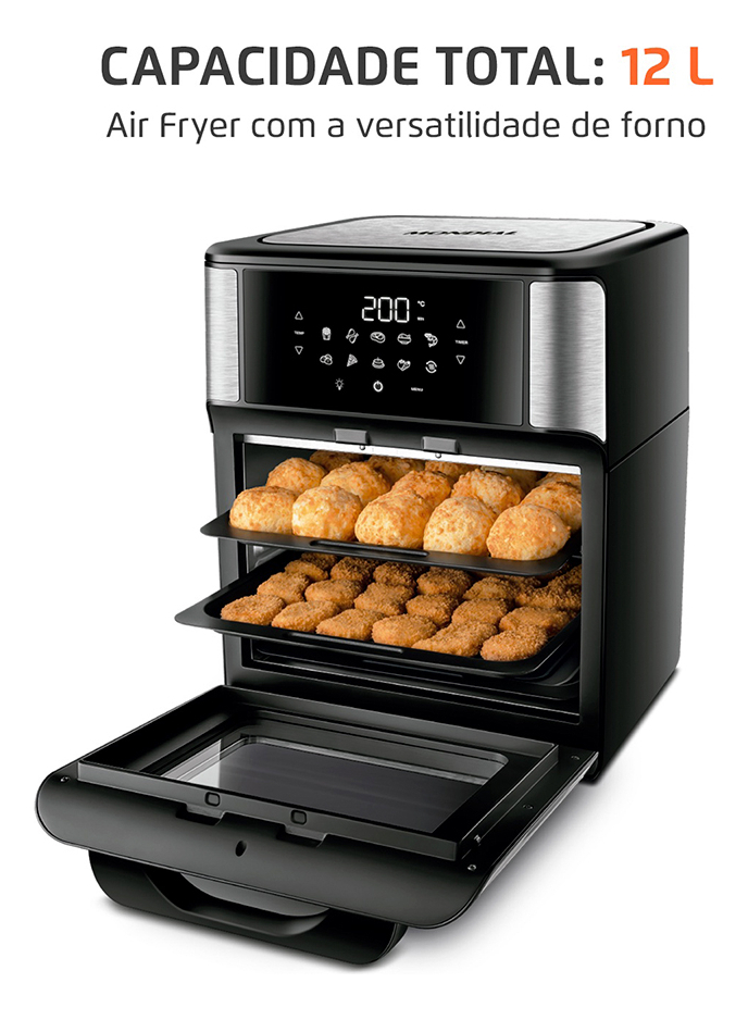 Fritadeira Air Fryer Forno Oven 12 L 5