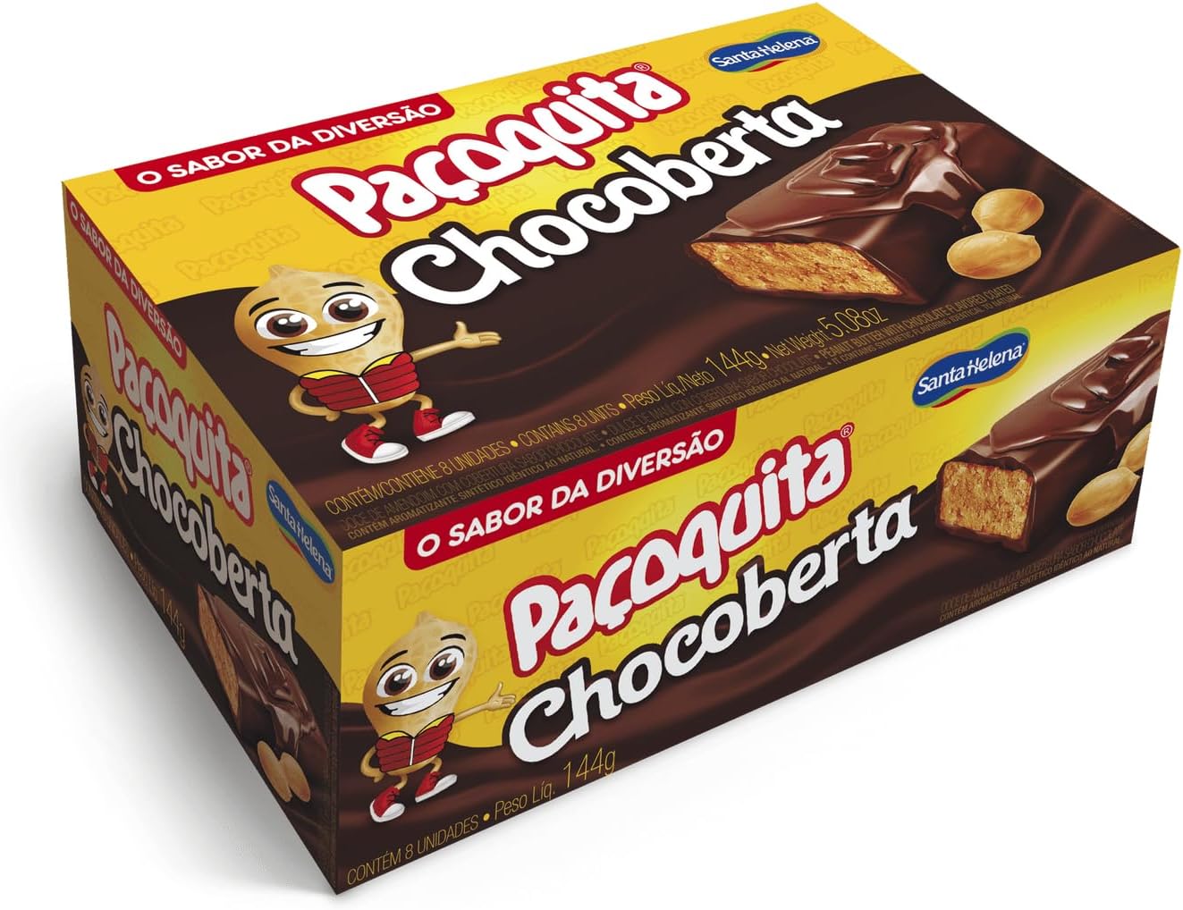Paçoquita Coberta com Chocolate Display 1