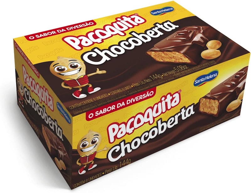 Paçoquita Coberta com Chocolate Display 1