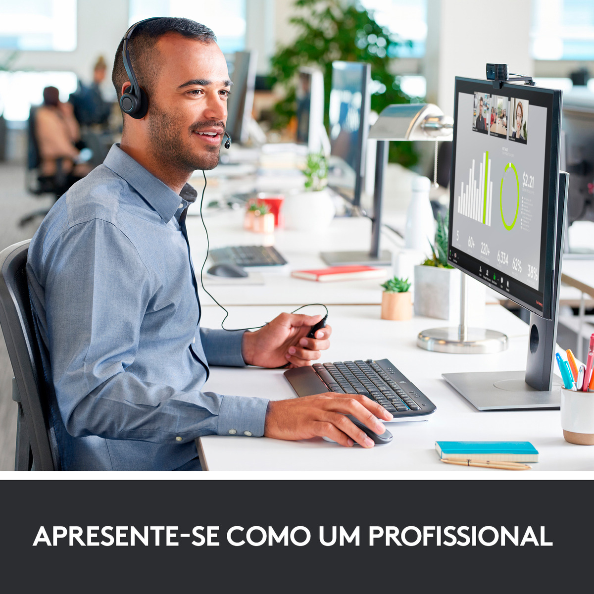 Webcam Full HD Logitech C920s 3