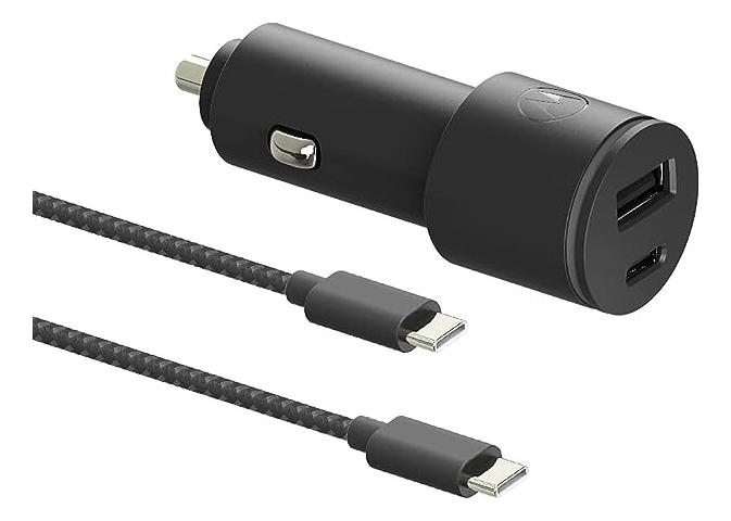 Carregador Veicular Motorola Turbo Power™ 45 DUO 27 W / 18 W 3