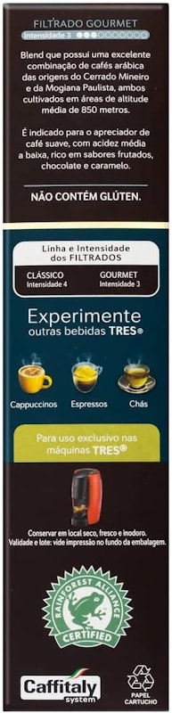 Cápsula de Café Filtrado Gourmet TRES 3 Corações 3