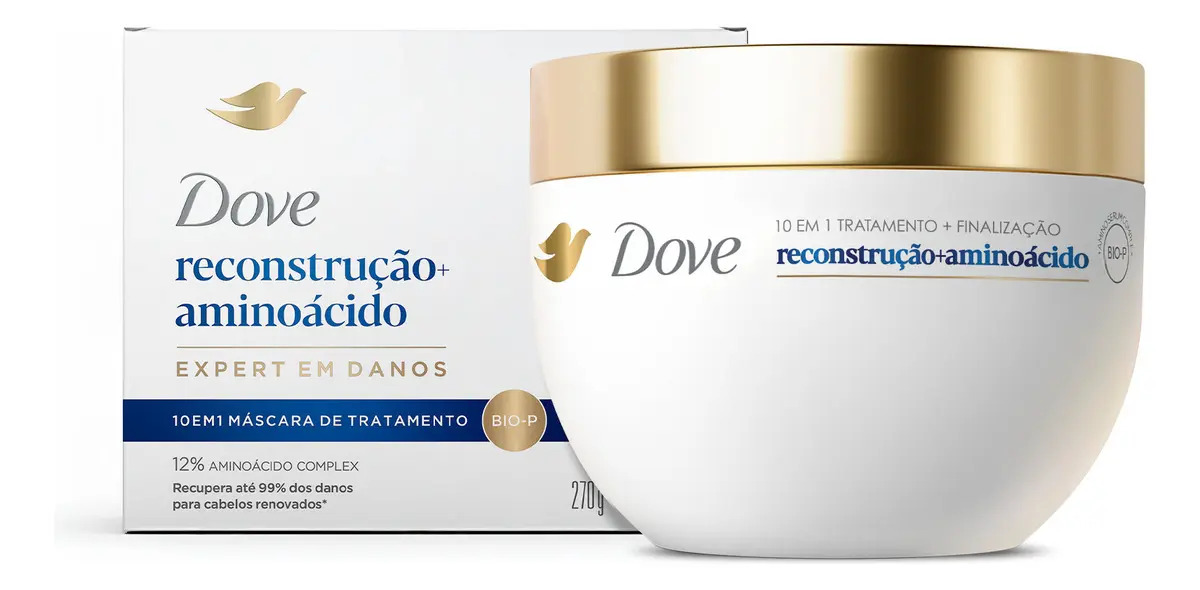Dove Máscara Capilar 10 em 1 Reconstrução + Aminoácido 1