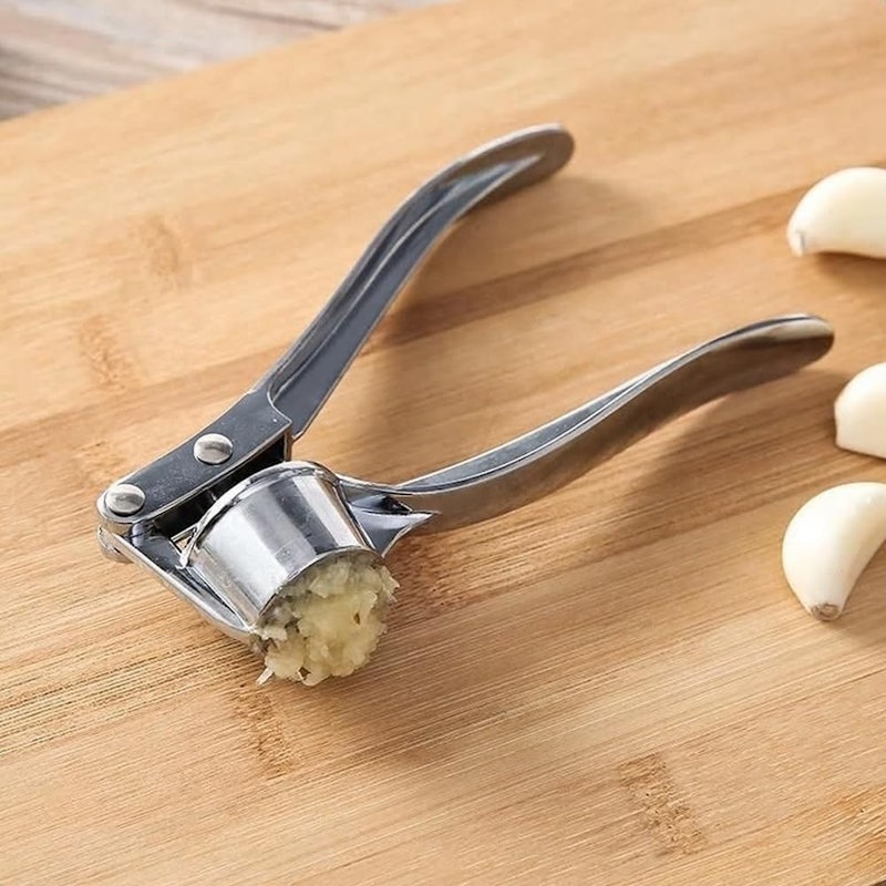 Espremedor Triturador Amassador Profissional de Alho em Aço Inoxidável 4