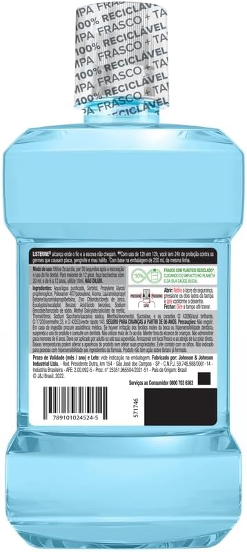 Listerine Antitártaro Refrescância Suave sem Álcool 3