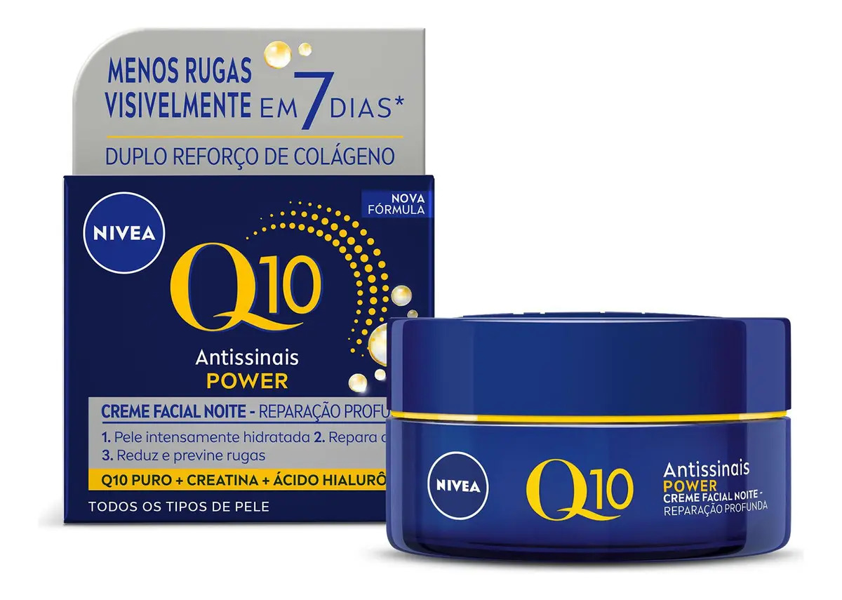 Nivea Creme Facial Antissinais Q10 Power Noite 1