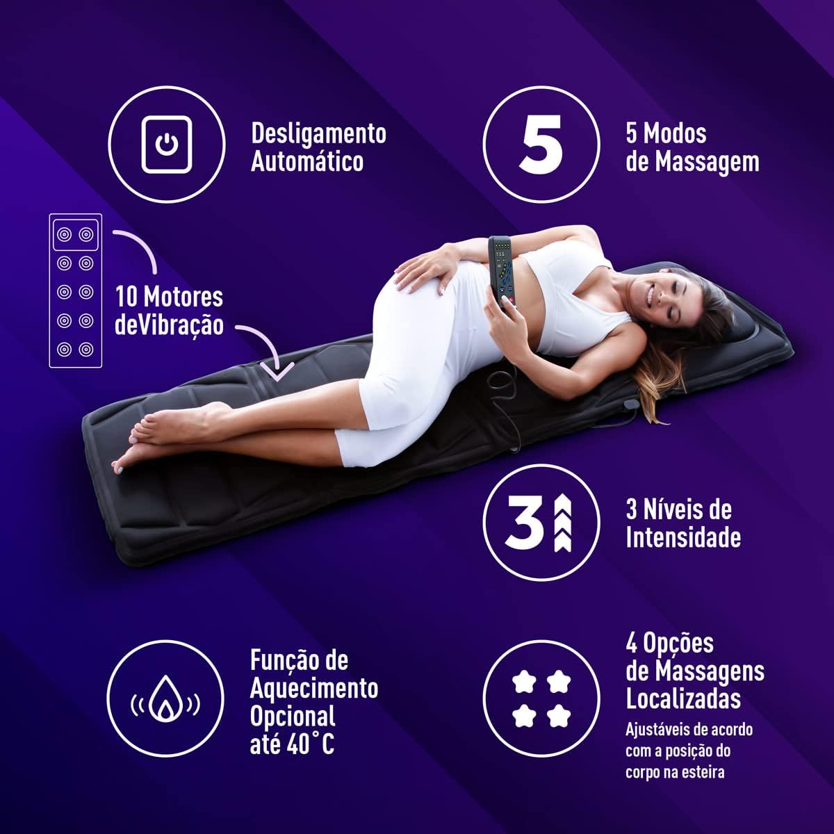 Esteira Massageadora 10 Motores  2