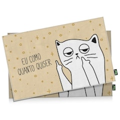 Jogo Americano Gatinho Ranzinza Eu Como Quanto Quiser