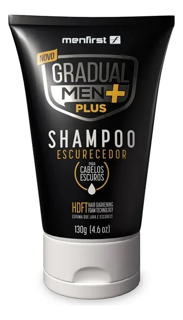 Shampoo Escurecedor de Cabelo Gradual Men PLUS + Potente + Rápido + Escuro 1
