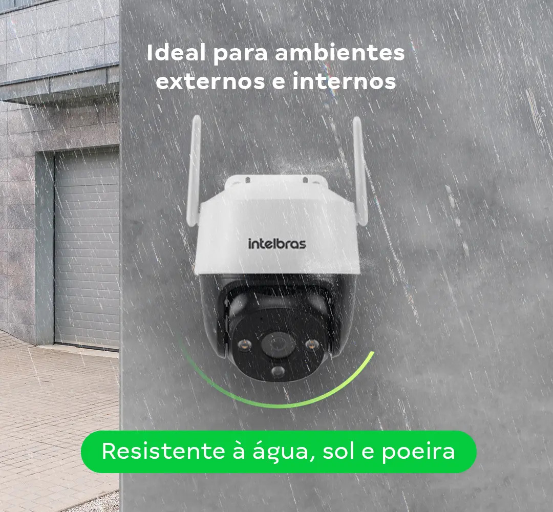 Câmera Inteligente Wi-Fi IM7 + 3 MP Branca Intelbras 4