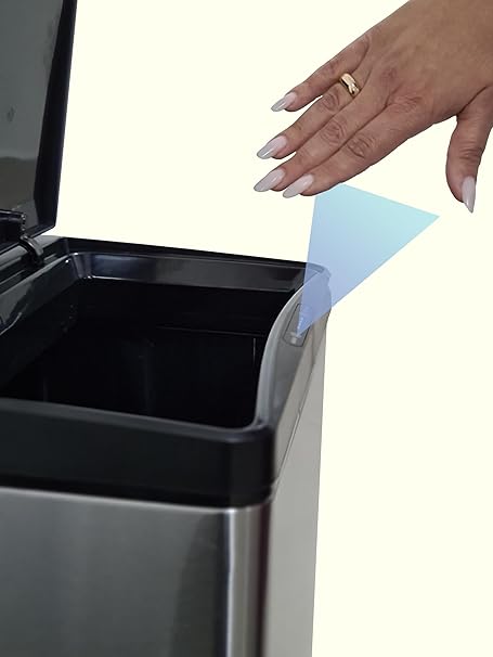 Lixeira de Cozinha Automática com Sensor Aço Inox Premium 50 L 4