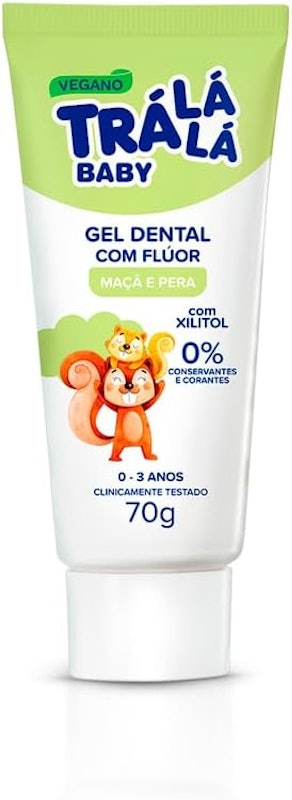 Gel Dental com Flúor Trá Lá Lá Baby Maçã e Pera 1