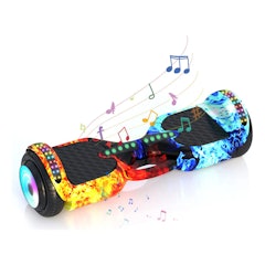 Hoverboard Elétrico Skate Overboard 6.5 LED Bluetooth Maria