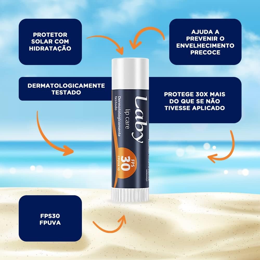 Laby Lip Care Protetor Solar Labial FPS 30 3