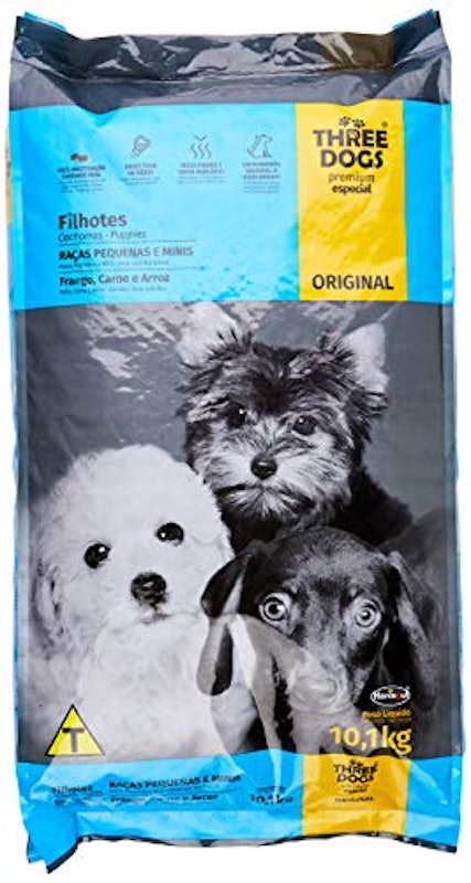 Ração Cães Filhotes Raças Pequenas e Minis Sabor Frango, Carne e Arroz 1