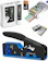 EXBOM Alicate Crimpar RJ45 Vazado com Testador e 50 Conectores RJ45 EZ Passagem 1