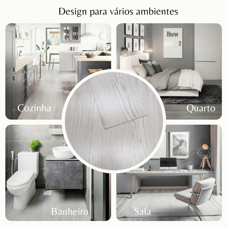 Piso Vinílico Autocolante Réguas Caixa 5 m² 3