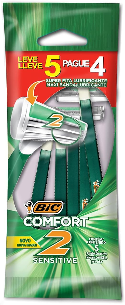 Aparelho de Barbear Comfort 2 Pele Sensível C/ Fita Lubrificante  1