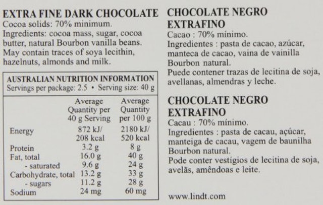 Chocolate Amargo Extrafino Excellence - 70% Cacau 5