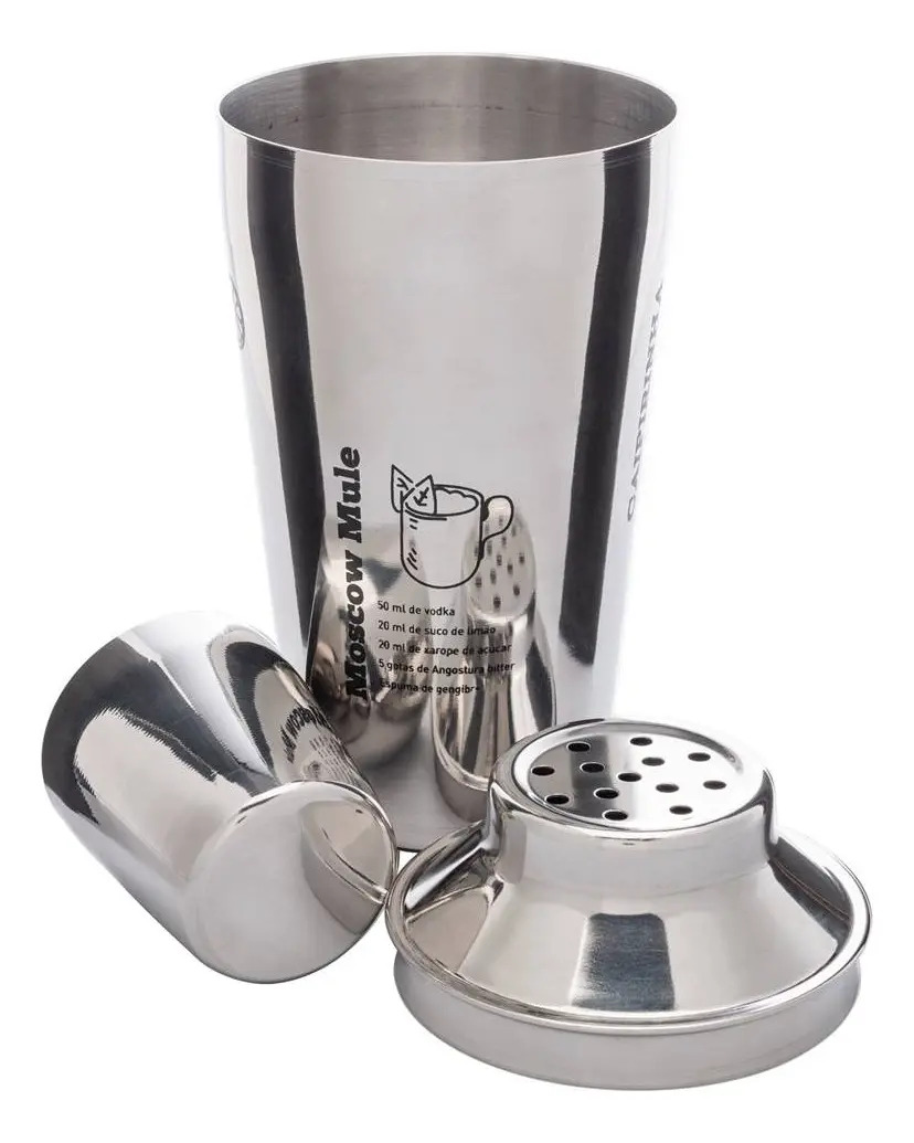  Coqueteleira de Aço Inox com Receitas 500 ml 3