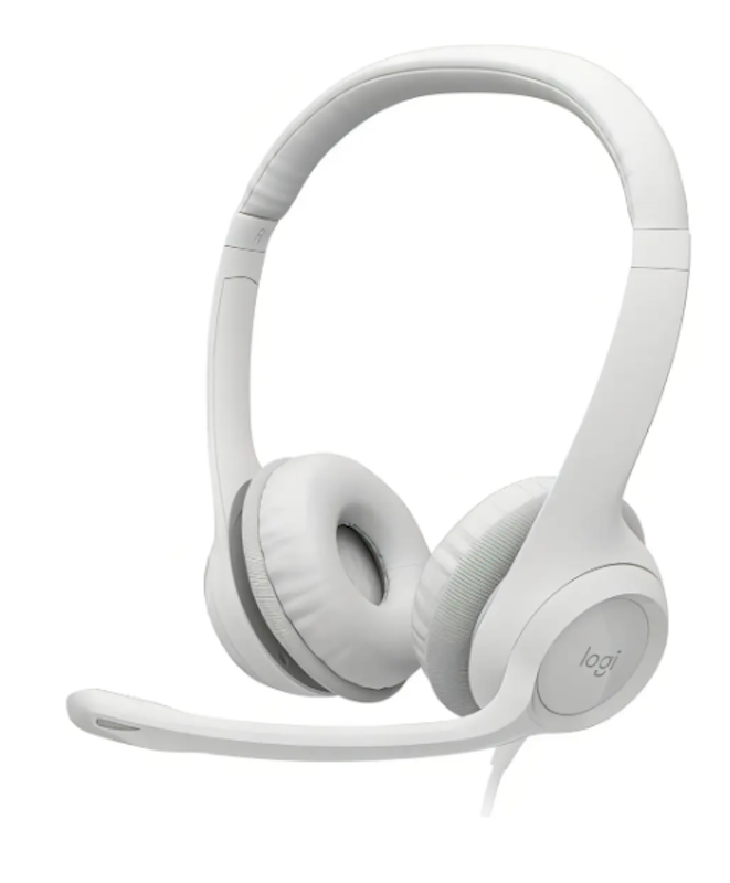 Headset com Fio USB H390 - Branco 1