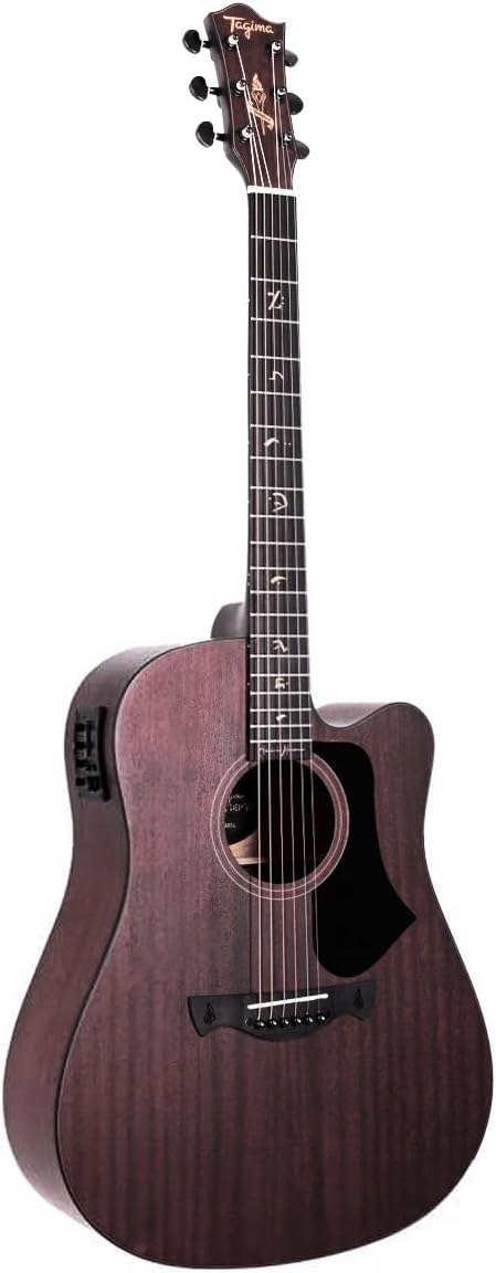 Violão Folk Cutaway EQ Aço T/ Sapele B/S Sapele Juninho Afram DKMOP 1