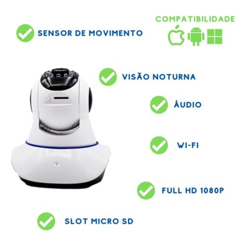 Câmera Babá Eletrônica 1080p Full  4