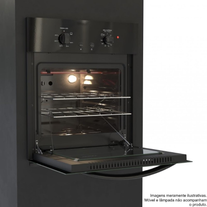 Forno de Embutir a Gas 50 L Totale Nero GIII 2