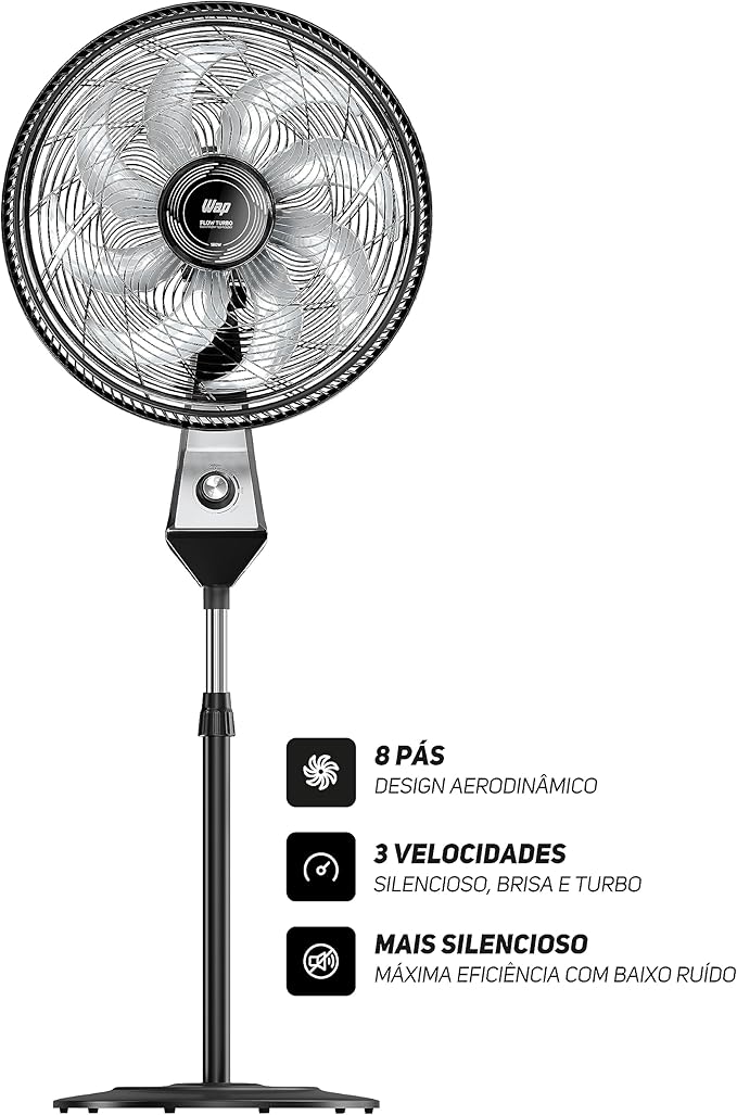 Ventilador 50 cm 8 Pás WAP Flow Turbo 5
