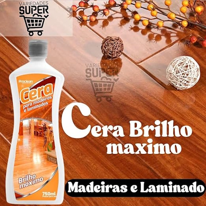 Cera para Madeira e Laminados Premium Brilho Intenso 750 ml 2