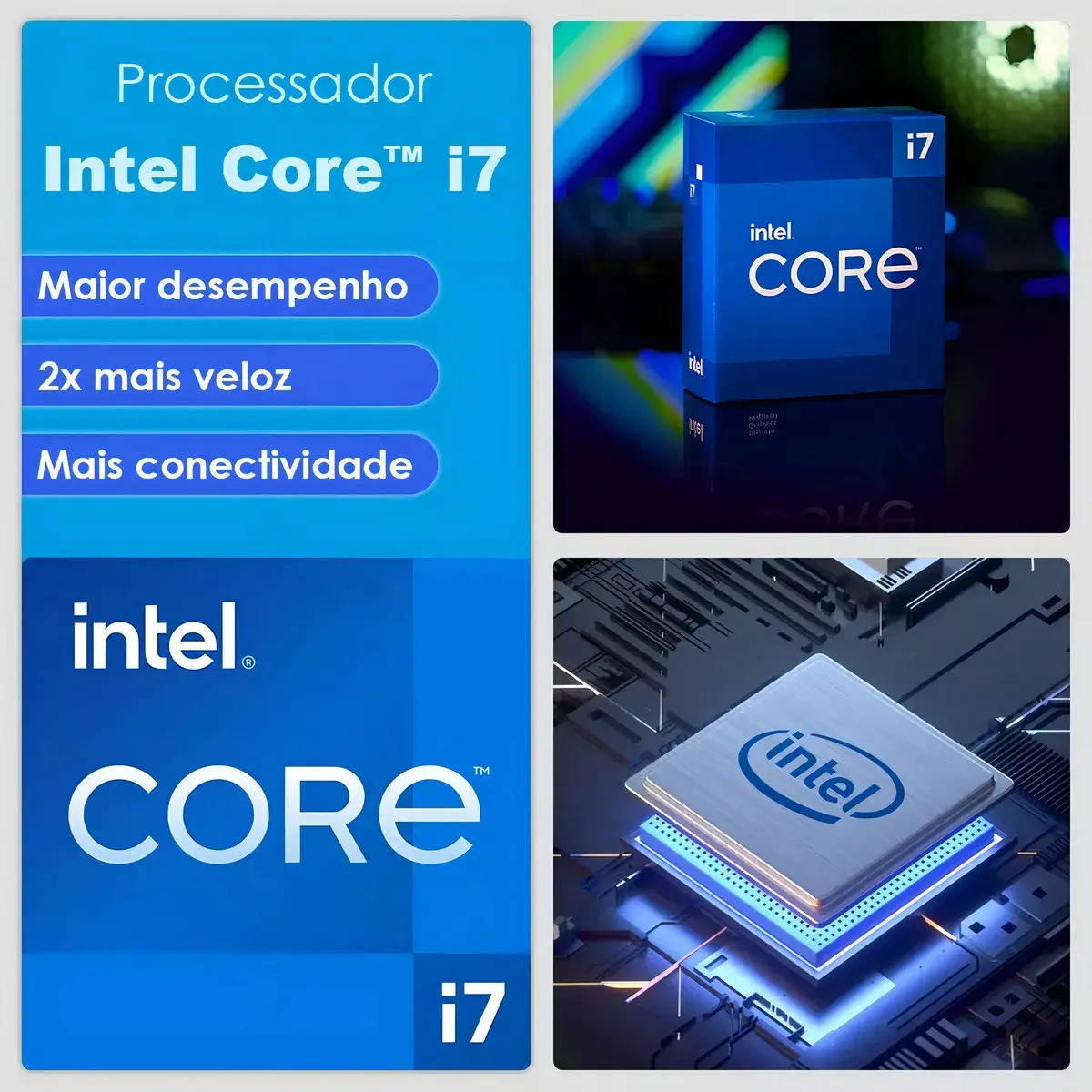 PC Gamer Completo Intel Core i7 16 GB SSD 512 GB Kit Gamer Monitor 19" 4
