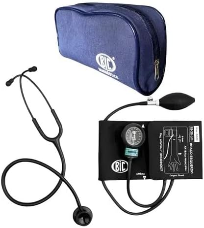 Kit Esfigmomanômetro + Estetoscópio Duplo com Estojo Bic 4