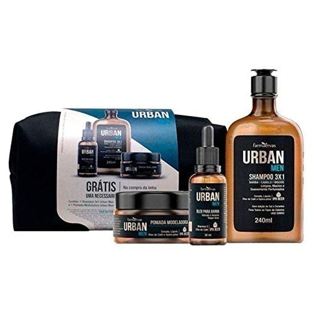 Kit para Barba, Cabelo e Bigode Urban Men 1